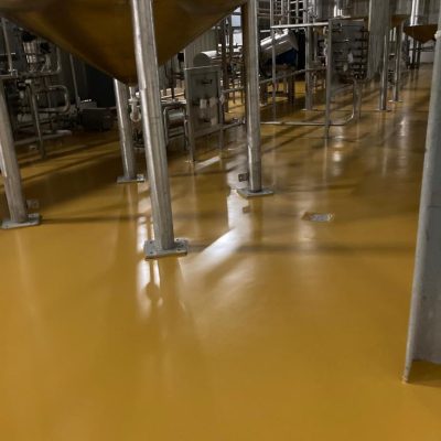 Yellow UCRETE FLOORING